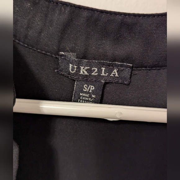 3/$20 Black Sleeveless Blouse, Size S - Picture 3 of 3